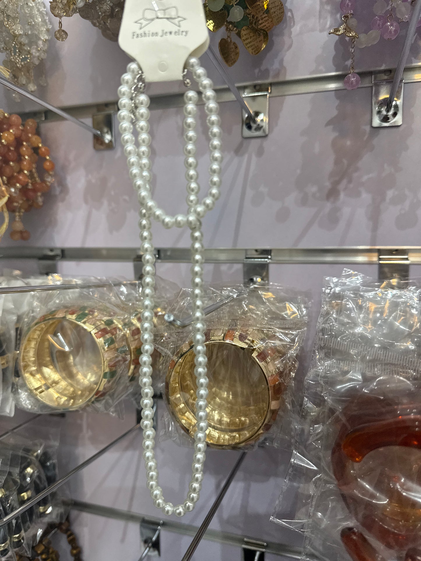 N000104 (Necklace + Bracelet) Small White