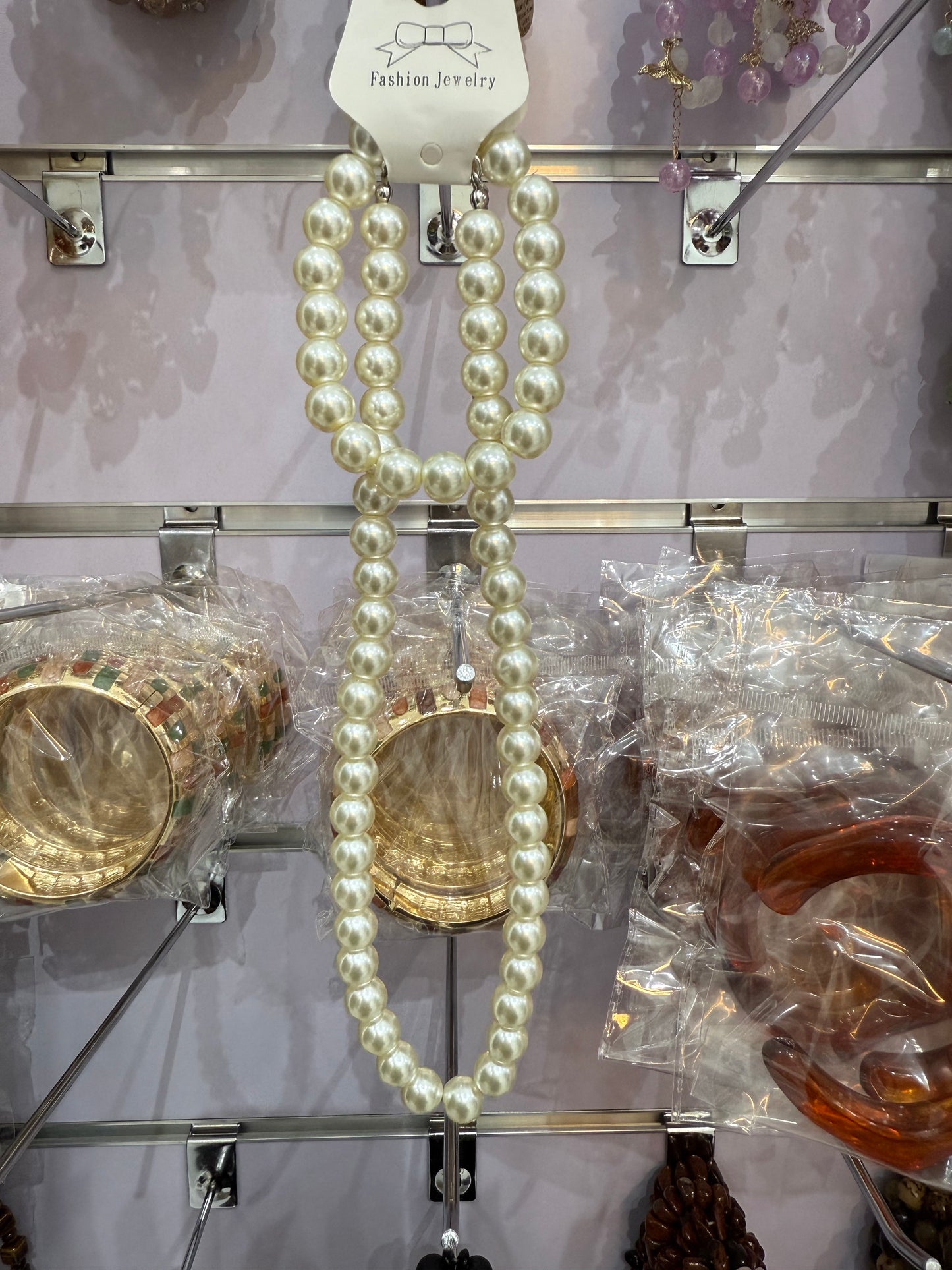 N000107 (Necklace + Bracelet) Large Cream