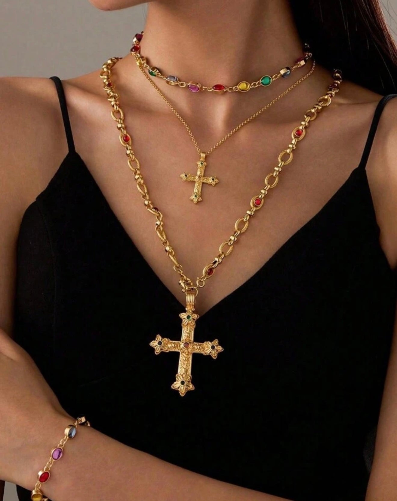 N000710 (Big Cross Necklace)