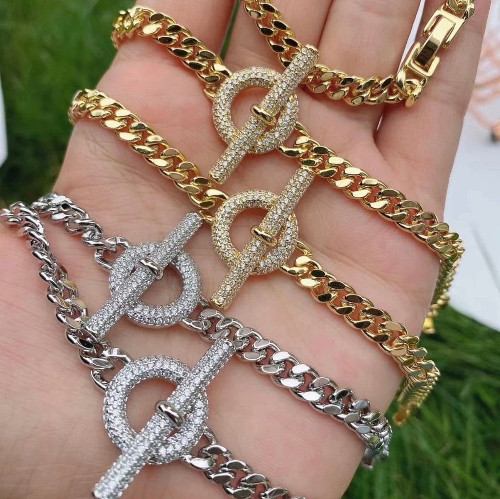 N000606 (necklace + bracelet set)- Gold