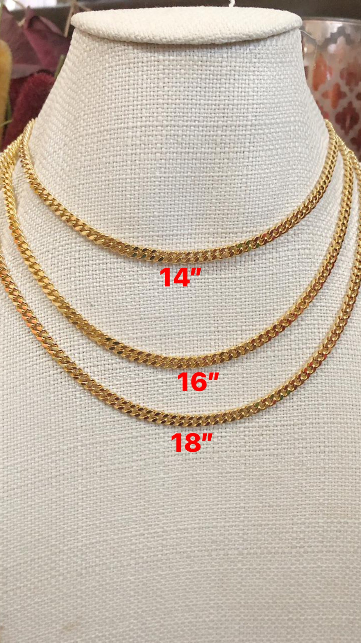 N000536 (Individual layered chain )with 2” extension